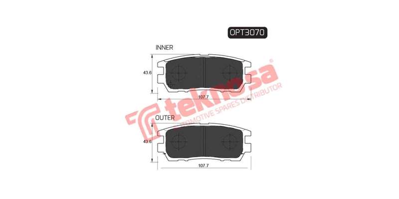 Brake Pad Mitshubishi Pajero 93 ( R ) (SET LH & RH Wheel)