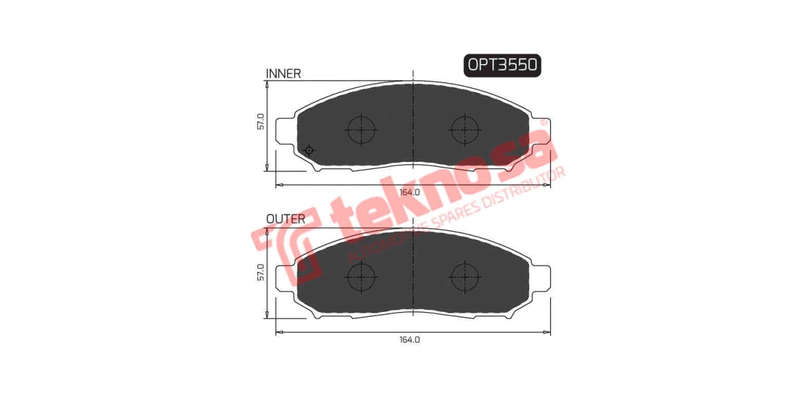 Brake Pad Nissan Navara 05 16 ( Front ) (SET LH & RH Wheel)