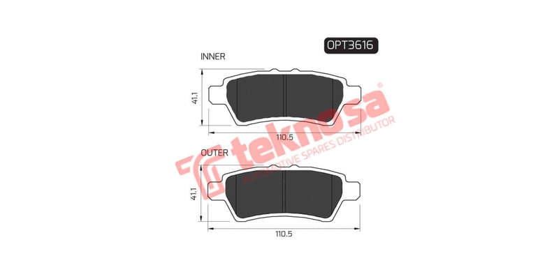 Brake Pad Nissan Navara 10 16 ( R ) (SET LH & RH Wheel)