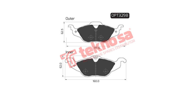 Brake Pad Opel Astra 00 05 ( Front ) (SET LH & RH Wheel)