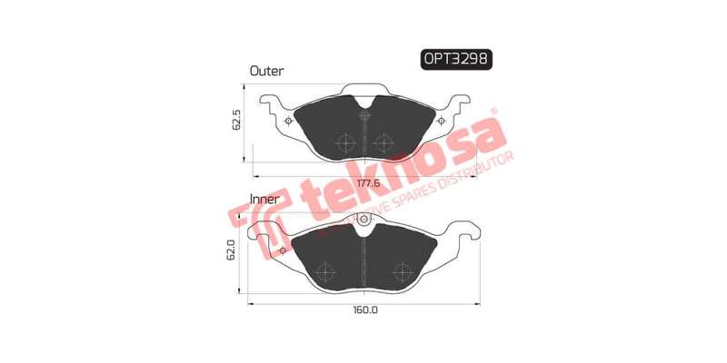 Brake Pad Opel Astra 00 05 ( Front ) (SET LH & RH Wheel)
