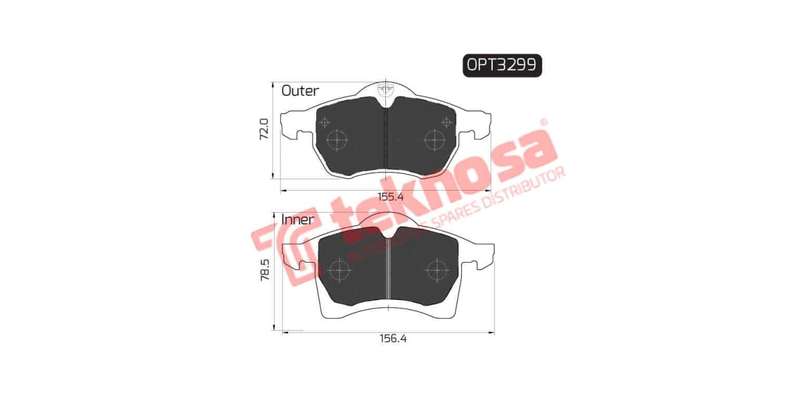 Brake Pad Opel Astra 00 05 ( Front ) (SET LH & RH Wheel)