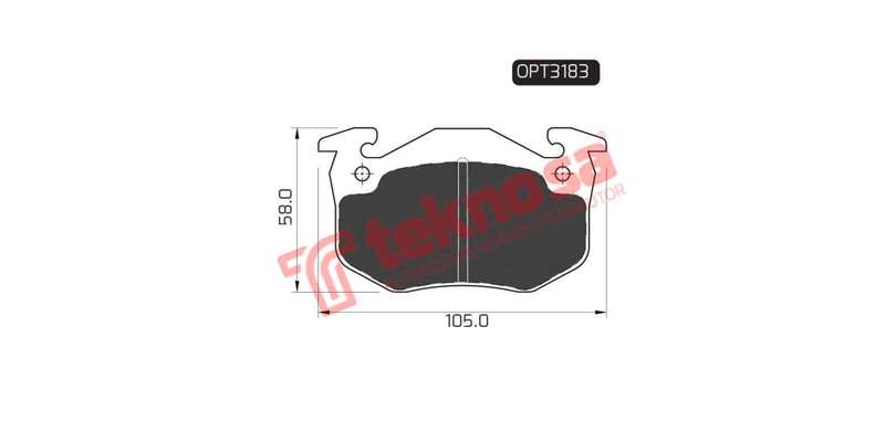 Brake Pad Peugeot 206 01 ( R ) (SET LH & RH Wheel)