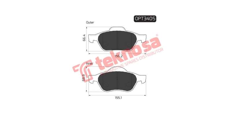 Brake Pad Renault Laguna Ii 01 ( Front ) (SET LH & RH Wheel)