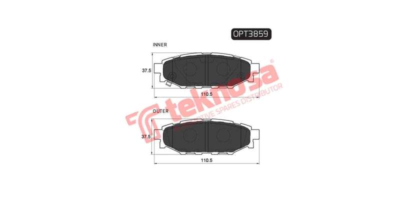 Brake Pad Subaru Legacy 05 ( R ) (SET LH & RH Wheel)