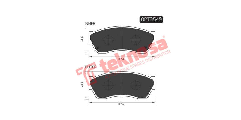 Brake Pad Tata Indica 06 ( Front ) (SET LH & RH Wheel)