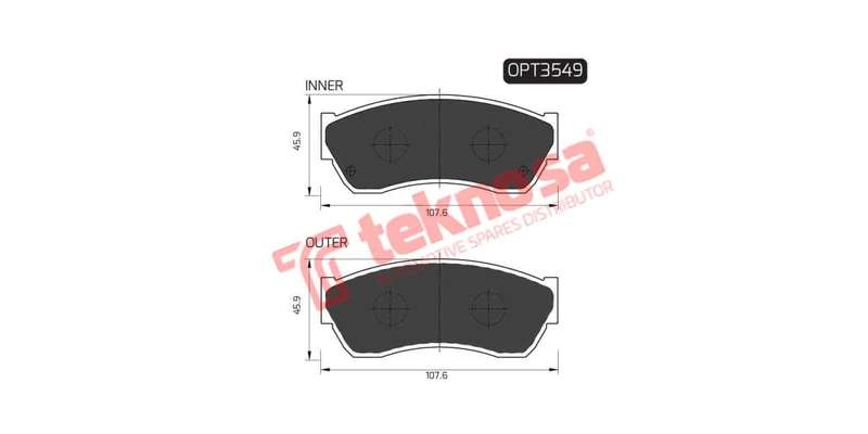 Brake Pad Tata Indica 06 ( Front ) (SET LH & RH Wheel)