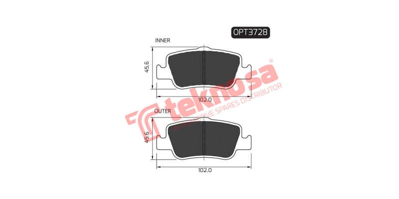 Brake Pad Toyota Auris 07 ( R ) (SET LH & RH Wheel)