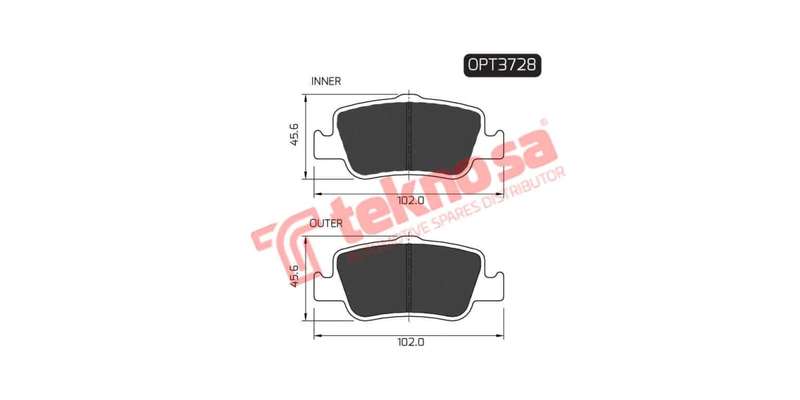 Brake Pad Toyota Auris 07 ( R ) (SET LH & RH Wheel)