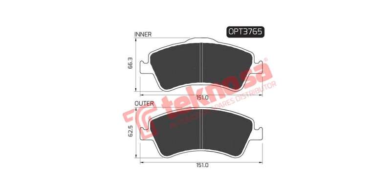 Brake Pad Toyota Corolla 07 ( F) (SET LH & RH Wheel)