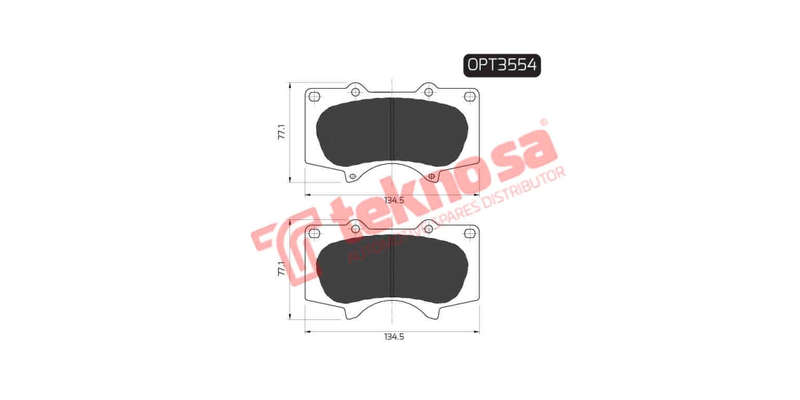 Brake Pad Toyota Fortuner 06 16 ( Front ) (SET LH & RH Wheel)