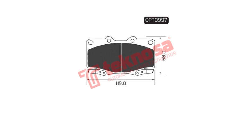 Brake Pad Toyota Hilux 98 05 ( Front ) (SET LH & RH Wheel)