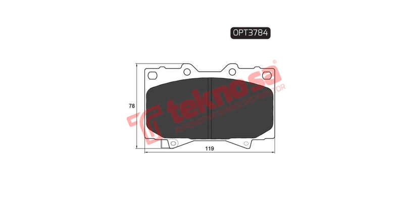 Brake Pad Toyota Land Cruiser 92 ( Front ) (SET LH & RH Wheel)