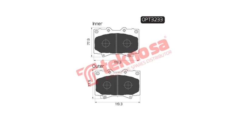 Brake Pad Toyota Land Cruiser 98 07 ( Front ) (SET LH & RH Wheel)