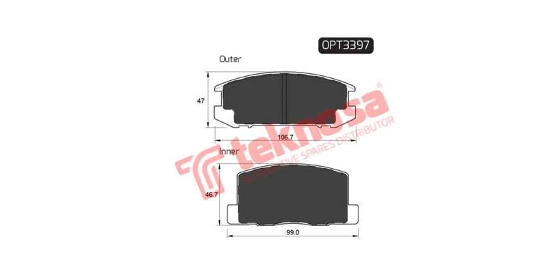 Brake Pad Toyota Mr2 01 05 ( R ) (SET LH & RH Wheel)