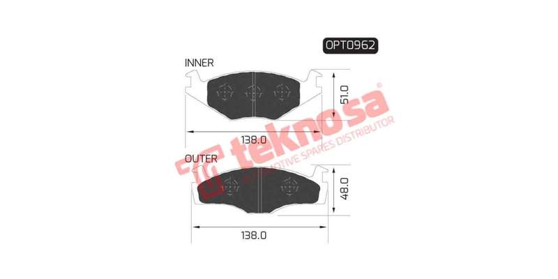 Brake Pad Volkswagen Citi Golf 00 05 ( Front ) (SET LH & RH Wheel)