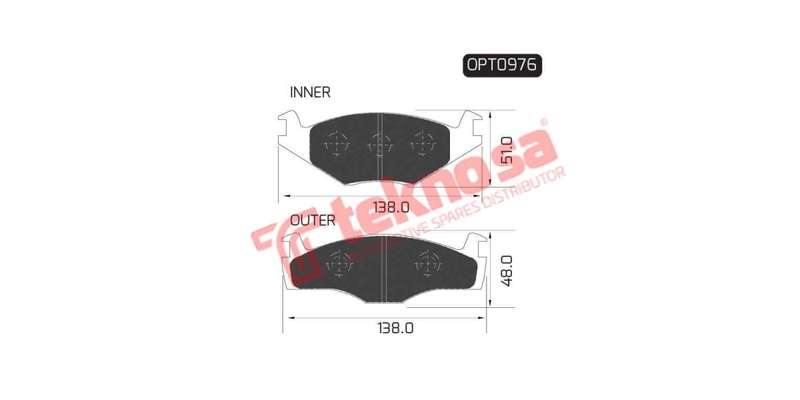 Brake Pad Volkswagen Citi Golf 87 98 ( Front ) (SET LH & RH Wheel)
