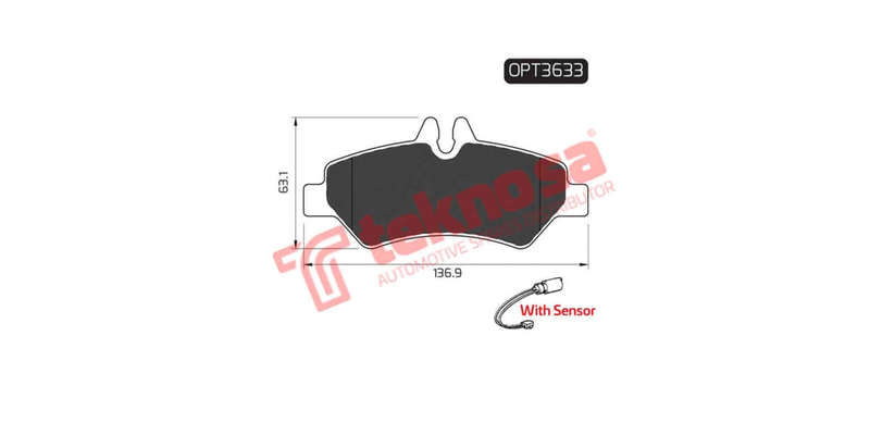 Brake Pad Volkswagen Crafter 06 ( R ) W Sensor (SET LH & RH Wheel)