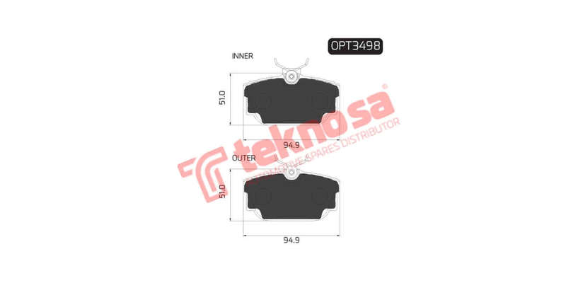 Brake Pad Volkswagen Kombi T5 04 ( R ) (SET LH & RH Wheel)