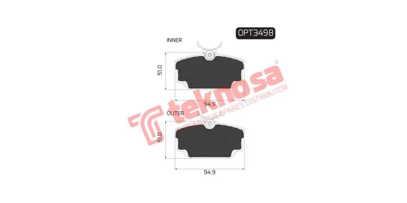 Brake Pad Volkswagen Kombi T5 04 ( R ) (SET LH & RH Wheel)
