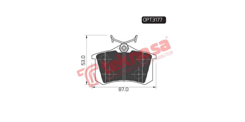 Brake Pad Volkswagen Passat 99 (R) (SET LH & RH Wheel)