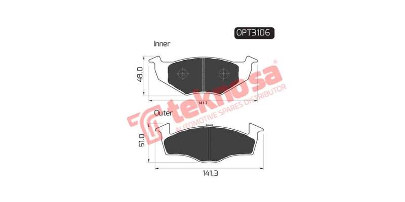 Brake Pad Volkswagen Polo 96 03 ( Front ) (SET LH & RH Wheel)