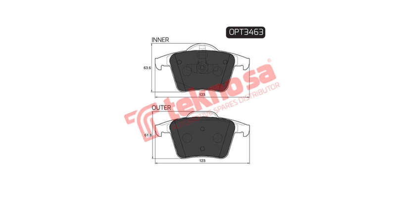 Brake Pad Volvo S60 03 ( R ) (SET LH & RH Wheel)