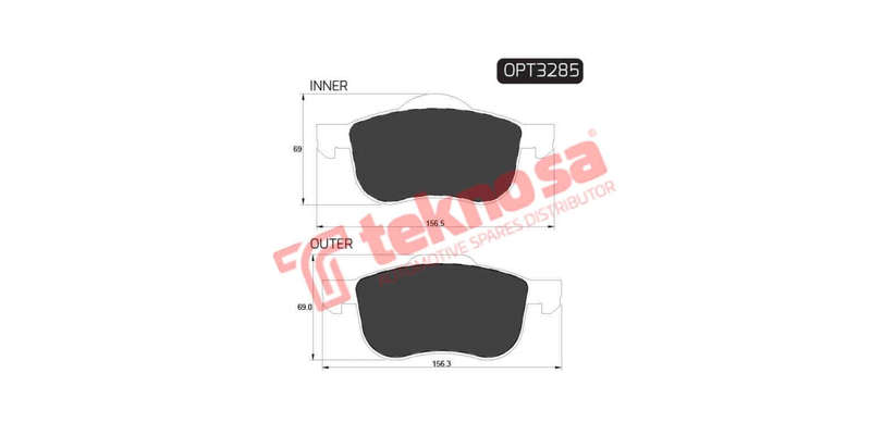 Brake Pad Volvo V40 98 ( Front ) (SET LH & RH Wheel)