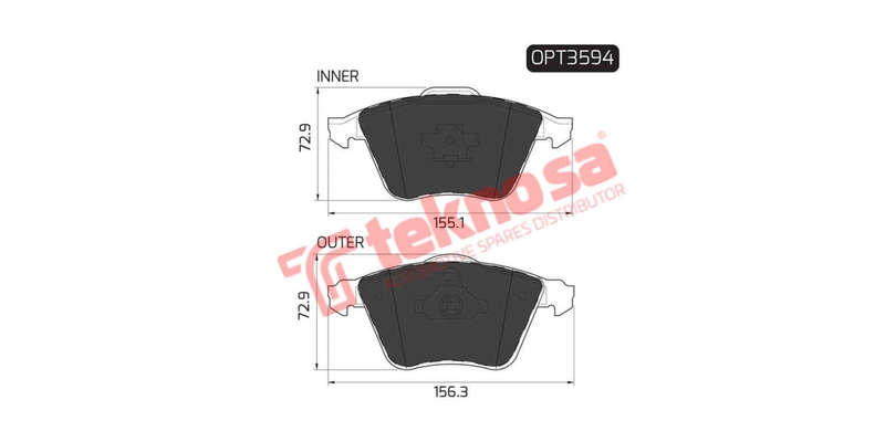 Brake Pad Vw Passat 08 ( Front ) (SET LH & RH Wheel)