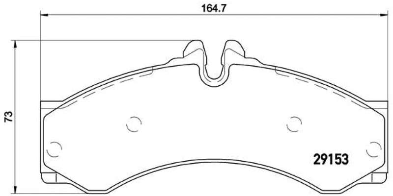Brembo Brake Pads Fr / Rr Mercedes Sprinter/Vw ( Set Lh&Rh) (P50028)