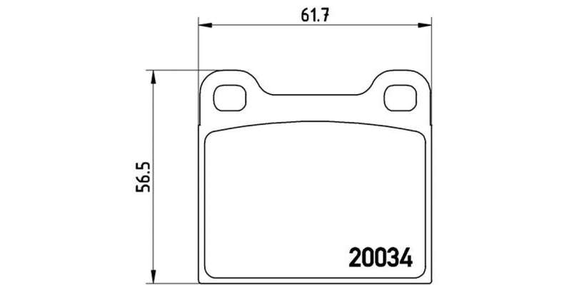 Brembo Brake Pads Fr / Rr Alfa/Merc/Volvo/V ( Set Lh&Rh) (P59001)