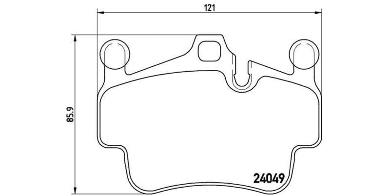Brembo Brake Pads Fr / Rr Porsche 911 (997) ( Set Lh&Rh) (P65014)