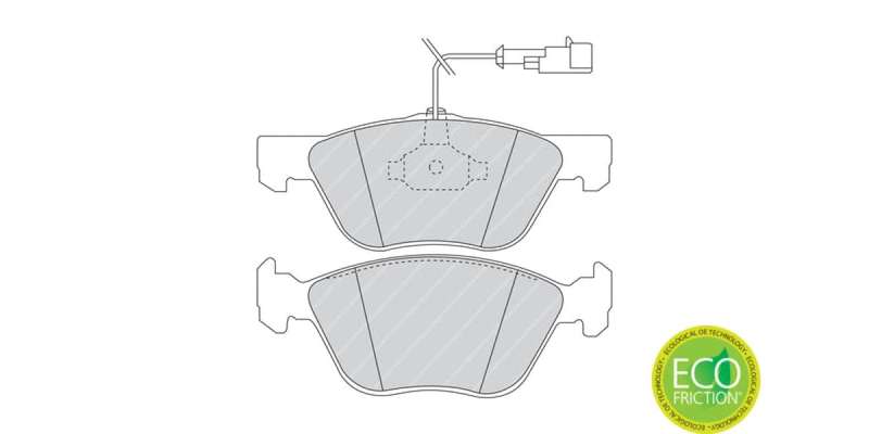 Brake Pads Front Alfa 145,147,155,156,Gt 96 10 Fiat Multipla,Puntyo 03 09 (FERODO FDB1052) (SET L...