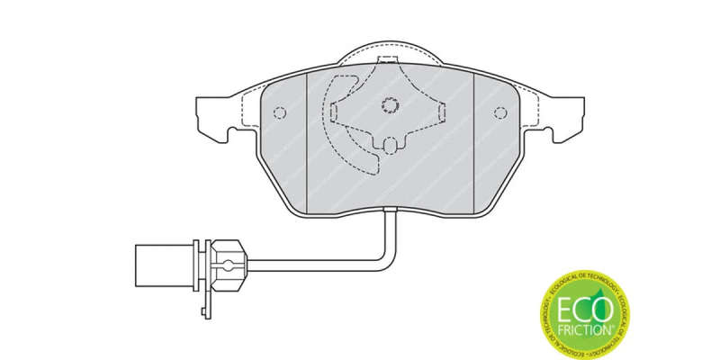 Brake Pads Front Audi A1 (11 ) A4 (97 ) A6 (03 ) Vw Passat (98 ) Sharan (02 06) (FERODO FDB1323) ...