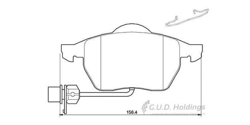 Brake Pads Front Audi A1 (11 ) A4 (97 ) A6 (03 ) Vw Passat (98 ) Sharan (02 06) (SAFELINE D3390S)...