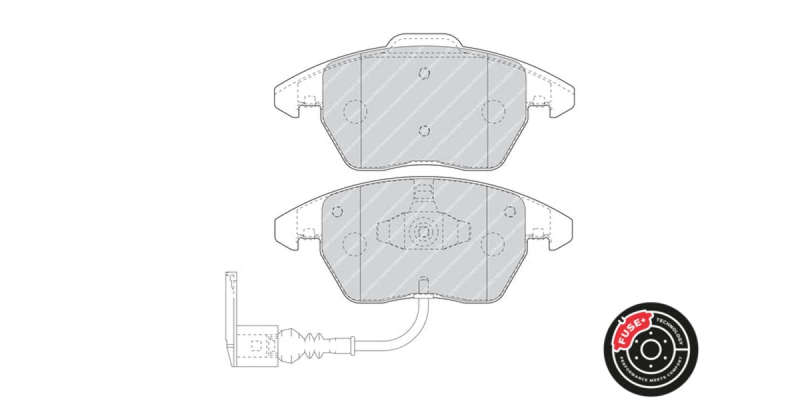 Brake Pads Front Audi A1 (14 18) A3 (03 13) Sa (14 ) Tt (07 ) Vw Polo (18 ) Vw Cc,Eos (FERODO FDB...