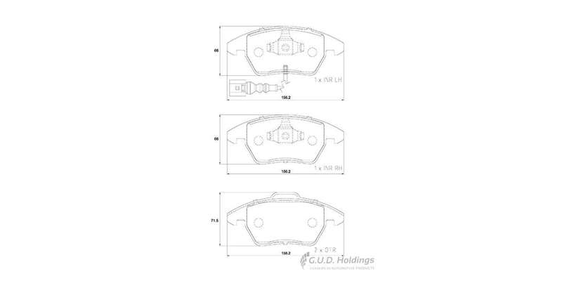 Brake Pads Front Audi A1 (14 18) A3 (03 13) Sa (14 ) Tt (07 ) Vw Polo (18 ) Vw Cc,Eos (SAFELINE D...