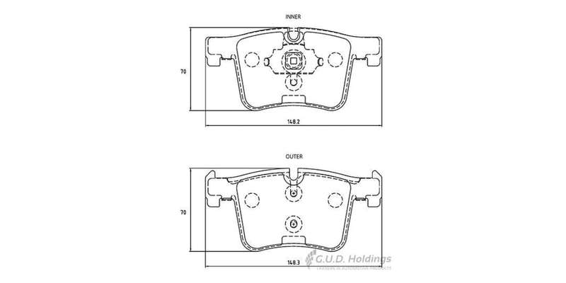 Brake Pads Front Bmw 1,2,3,4 Series [F20 F21 F22 F30 F32] (11 ) X3 [F25] (10 ) (SAFELINE D3962S) ...