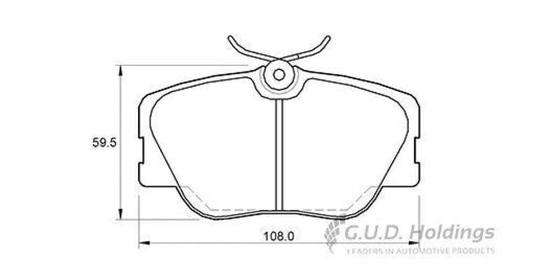 Brake Pads Front Bmw 3 Series 325Is [E30] 88 92 (SAFELINE D977S) (SET LH & RH Wheel)