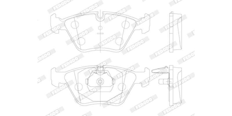 Brake Pads Front Bmw 5 Series E39 (95 03) 330Ci E46 (00 05) X3 E83 (04 11) (FERODO FDB1073) (SET ...