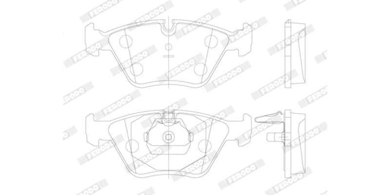 Brake Pads Front Bmw 5 Series E39 (95 03) 330Ci E46 (00 05) X3 E83 (04 11) (FERODO FDB1073) (SET ...