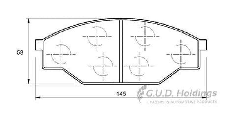 Brake Pads Front Cam Inyathi,Rhino,Foton,Gonow,Gwm,Mwiya,Soyat,Toyota Hiace,Hilux (SAFELINE D947S...