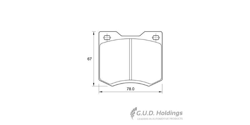 Brake Pads Front Chev 1900,2500,Ascona,Chevair,Commodore,Valiant,Colt,Galant,Capri,Escort (SAFELI...