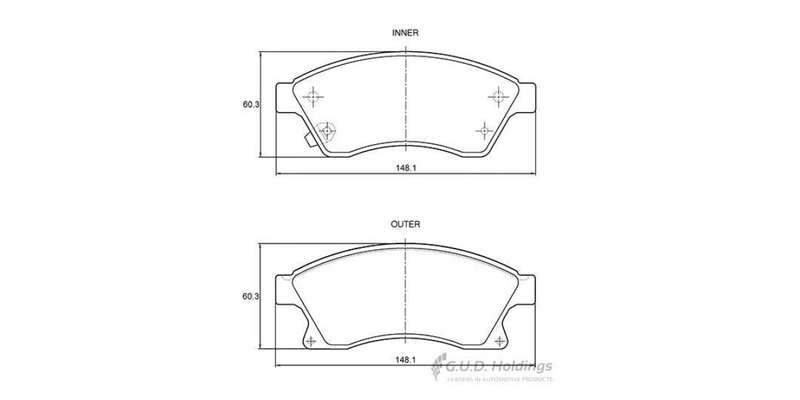 Brake Pads Front Chev Cruze (09 ) Orlando (11 ) Sonic (11 ) Opel Astra Enjoy (10 ) (SAFELINE D377...
