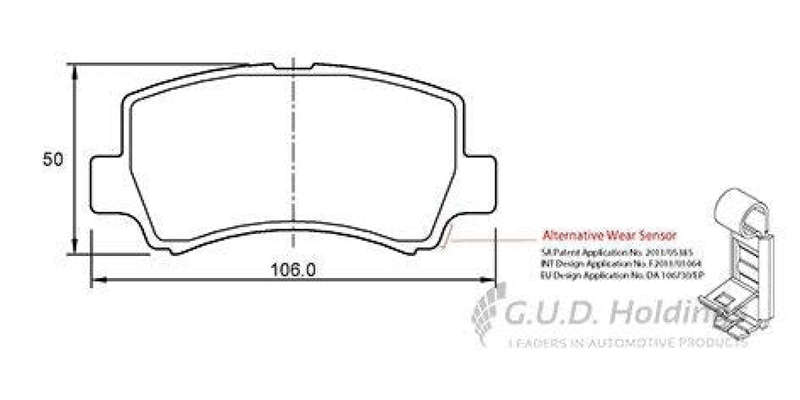 Brake Pads Front Chev Opel CoRear Solida,Utility (01 17) Meriva,Tigra (05 09) Opel Combo (06 ) (S...
