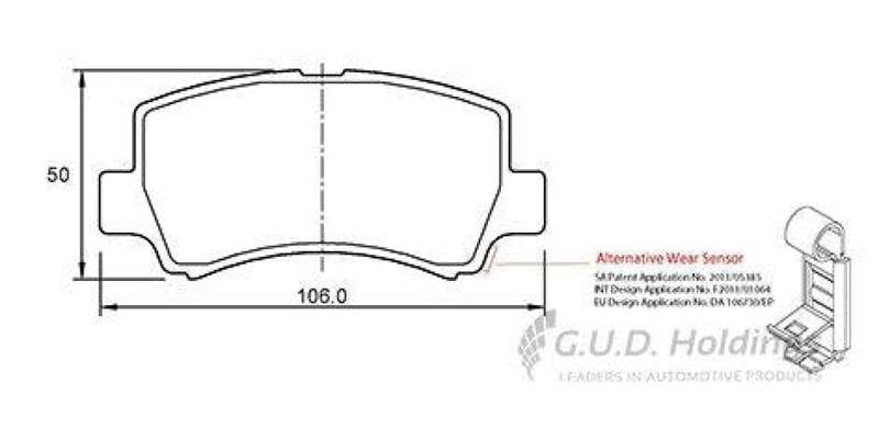 Brake Pads Front Chev Opel CoRear Solida,Utility (01 17) Meriva,Tigra (05 09) Opel Combo (06 ) (S...