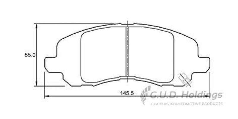 Brake Pads Front Chrysler Sebring (07 ) Dodge Caliber (06 ) Jeep Compass,Patriot (07 ) Mitsubishi...