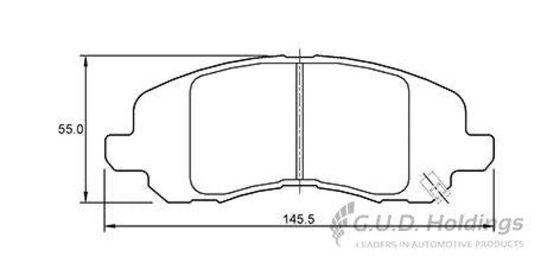 Brake Pads Front Chrysler Sebring (07 ) Dodge Caliber (06 ) Jeep Compass,Patriot (07 ) Mitsubishi...
