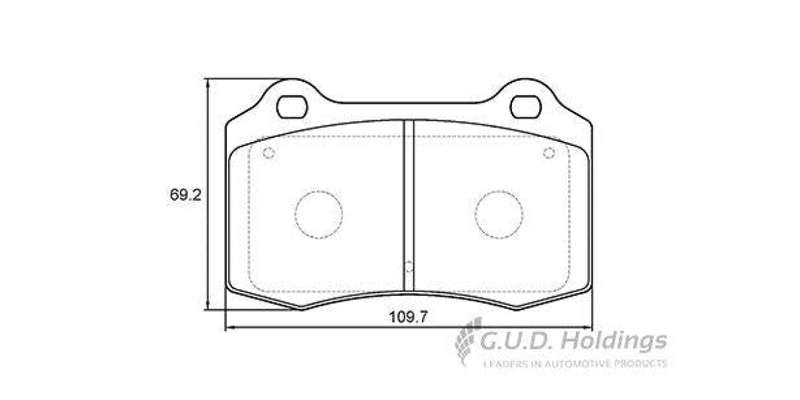 Brake Pads Front Citroen Ds3 (13 15) Jaguar Xk8 (98 06) Seat Ibiza 1.8T,1.9Tdi (06 09) (SAFELINE ...