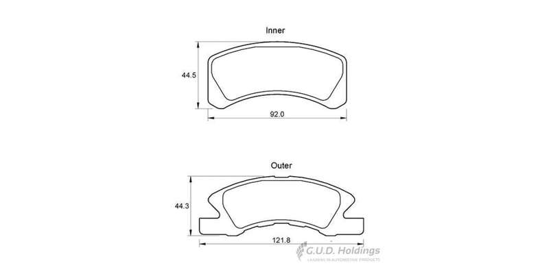 Brake Pads Front Daihatsu Charade (03 11) Cuore (99 ) Mitsubishi Mirage (12 ) (SAFELINE D3585S) (...